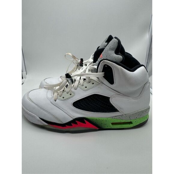 Nike Air Jordan 5 Poison Green size 13‎ 136027-115 OG V Retro Fire Red main image 6